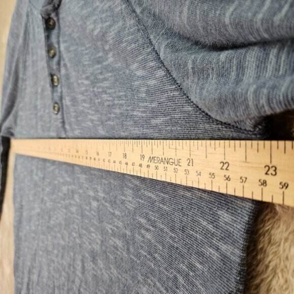 Eddie Bauer Henley Shirt Blue Pullover Long Sleeve Men's Size TL Tall Man - Picture 3 of 10